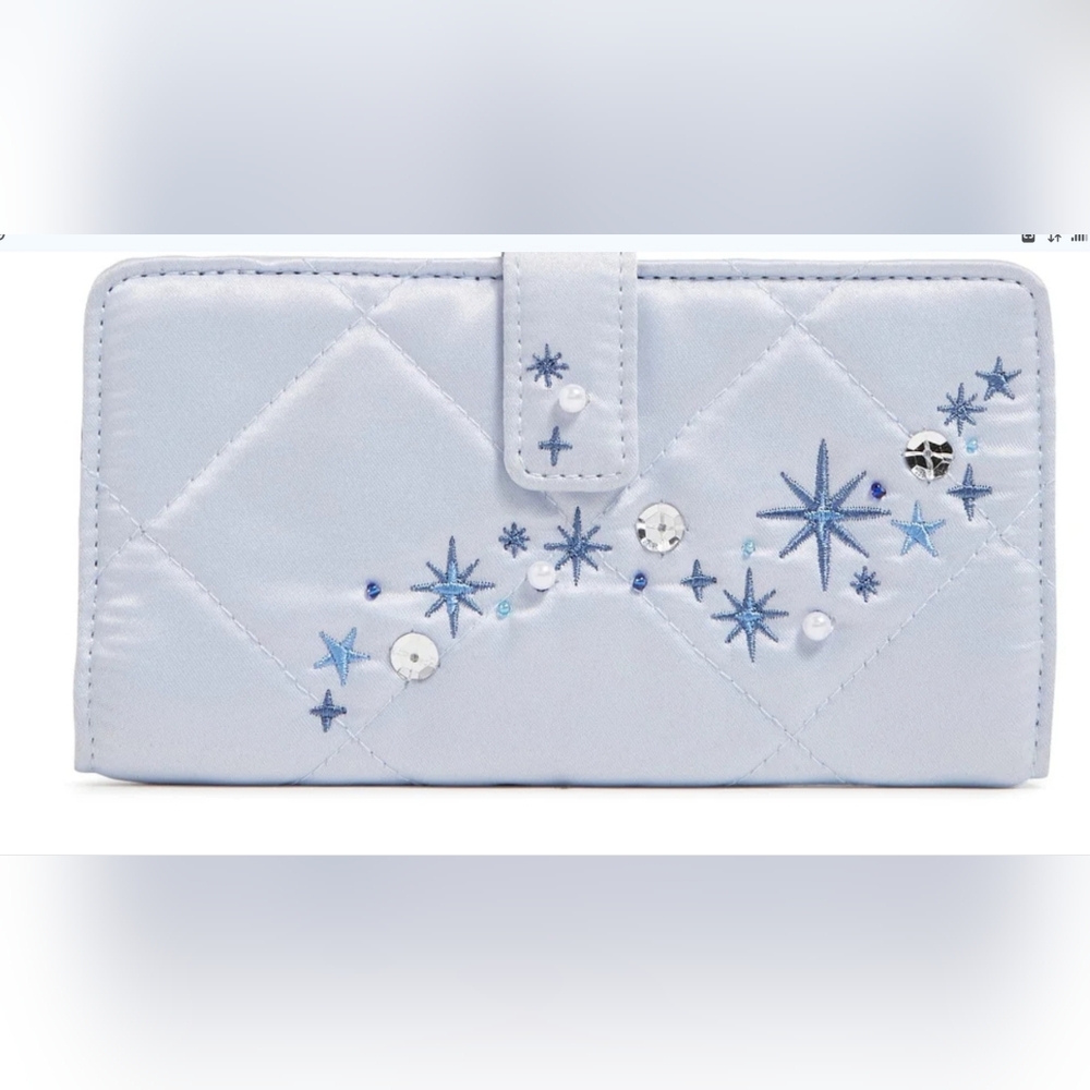 Vera Bradley Frannie Crossbody Bag & Wallet CINDERELLA PAISLEY ON MORNING GLORY - Picture 10 of 14
